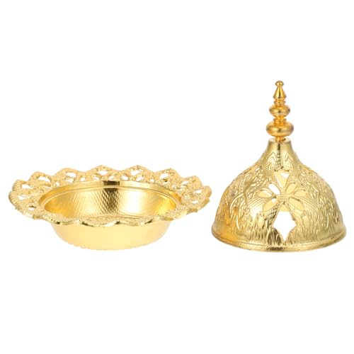 DOITOOL Charcoal Frankincense Incense Resin Electric insence bakhoor Oil Coal Burning Myrrh kit Gold incienso Oud Bowl Cauldron lamp Set Metal quemador Copal Brass Stick Tray
