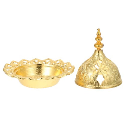 DOITOOL Charcoal Frankincense Incense Resin Electric insence bakhoor Oil Coal Burning Myrrh kit Gold incienso Oud Bowl Cauldron lamp Set Metal quemador Copal Brass Stick Tray