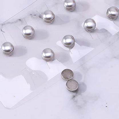 SOFEA Scarf Buckle, Strong Metal Plating Magnetic Hijab Clip Safe Hijab Brooch Luxury Accessory No Hole Pins Brooch Magnet for Muslim Scarf