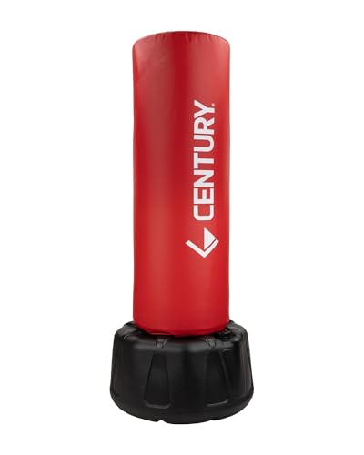 Century Wavemaster 2XL Pro Freestanding Punching Bag for Adults - Color Options | Boxing Bag with Stand | Punching Dummy & Kickboxing Bag | Heavy Punching Bag | Adjustable Martial Arts Kicking Bags - color: Red