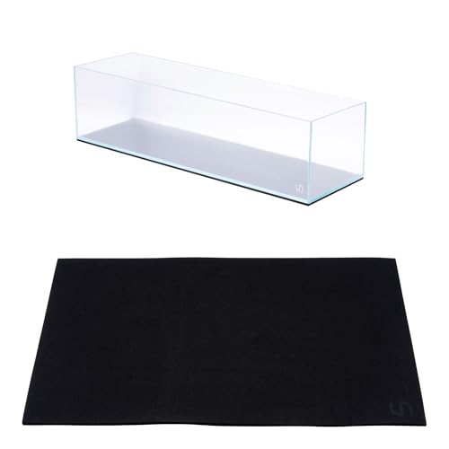 UNS Leveling Mat - 90x20cm | 35.43x7.87in, 6mm - Non-Slip Dense Foam Freshwater Saltwater Aquarium Mat for Planted Tanks, Marine Coral Reef, Turtle Reptile Enclosure, Betta Fish Shrimp Tank - Black - size: 90x20cm | 35.43x7.87"