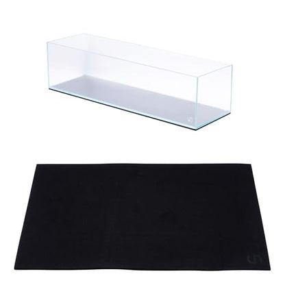 UNS Leveling Mat - 90x20cm | 35.43x7.87in, 6mm - Non-Slip Dense Foam Freshwater Saltwater Aquarium Mat for Planted Tanks, Marine Coral Reef, Turtle Reptile Enclosure, Betta Fish Shrimp Tank - Black - size: 90x20cm | 35.43x7.87"