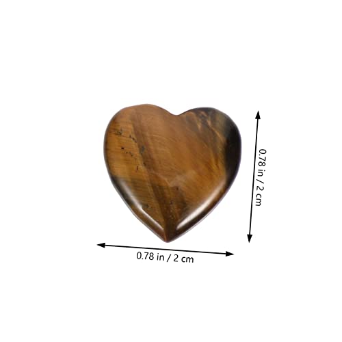 ORFOFE 20pcs Heart-Shaped Stone Adornments for Fish Tank Aquarium Crystal Stones Decorative Aquarium Landscape Decors Mixed Styles for Vibrant Underwater Scenes