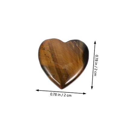 ORFOFE 20pcs Heart-Shaped Stone Adornments for Fish Tank Aquarium Crystal Stones Decorative Aquarium Landscape Decors Mixed Styles for Vibrant Underwater Scenes