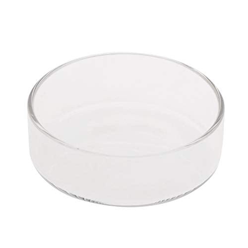 Aquarium Shrimp Feeding Dish High Clear Glass Bottom Feeders Food Bowl 3.9 3.5 3.2 2.4 Inches Round Tray