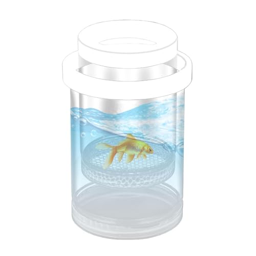 3 Pack Floating Fish Isolation Box for Aquarium Tank, Floating Breeder Hatching Box Clear Hatchery Incubator for Baby Fish Betta Guppy Clownfishes