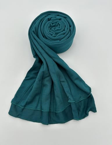 Premium Jersey Hijab Scarf for Women - Muslim Head Scarf - color: Teal