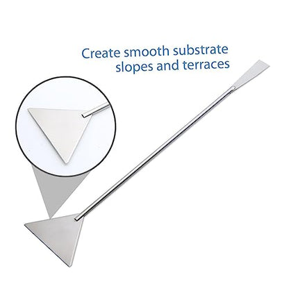 WOONEKY Stainless Steel Aquascaping Tool Tweezers Scissors Spatula for Aquarium Plant Care Resistant Aquatic Plant Tools for Fish Tank Maintenance