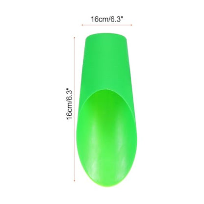 HARFINGTON Bonsai Soil Scoop 6.3" x 1.8" Plastic Colorful Mini Garden Shovel Cultivation Digging Transplanting Tools for Plant Flower Succulent Coffee Beans, White - color: Green