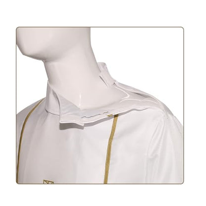 MIAOCOS Medieval Pastor Outfit Clergy White Robe Historical Priest Costume Church Plays Clergy Gown Hajj Eid - size: Medium