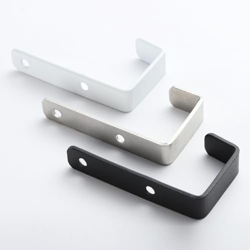 Heavy Duty Hooks, Stainless Steel Hooks for Hanging, Wall Mount Hook, Coat Hook, Wall Hooks Towel Hook Garage Holder Screw Hanger, Utility Hooks, 6 Pack (Silver) - color: Silver