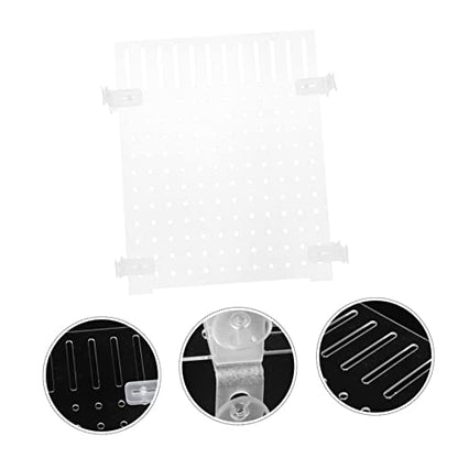 Toyvian Transparent Acrylic Aquarium Fish Tank Divider with Suction Cup Isolation Board for Separating Fish Suitable for Aquarium Compartmentalization