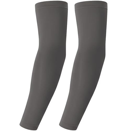 Xeoxarel Arm Sleeves for Men & Women (Available in 4 Pairs/12 Pairs) - color: 1 Pair Arm Sleeve - Dark Grey