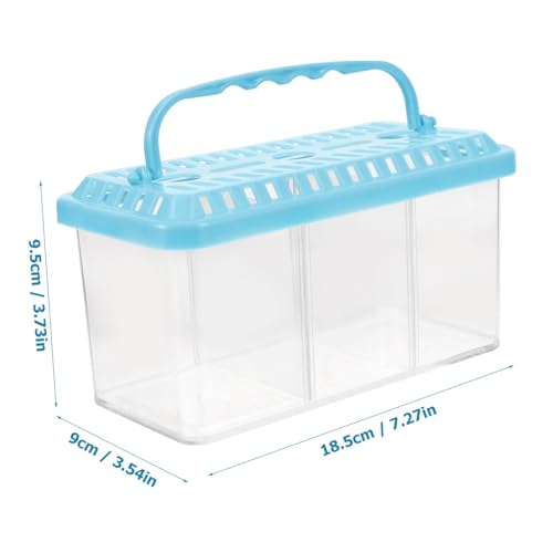 COLLBATH Portable Transparent Fish Breeding Box Aquarium Isolation Tank for Betta and Shrimp Safe Design for Observation and Spawning for Small Fish Tank Use