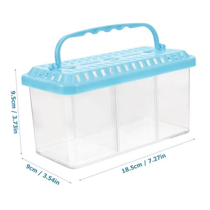 COLLBATH Portable Transparent Fish Breeding Box Aquarium Isolation Tank for Betta and Shrimp Safe Design for Observation and Spawning for Small Fish Tank Use