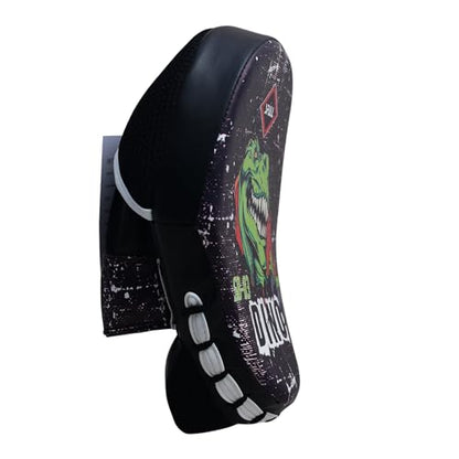 Curved Boxing Pads - Boxing Mitts and Punch Pads, Muay Thai MMA Focus Boxing Mitts Suitable for Boxing, Kickboxing, Karate, and Martial Arts - color: Dino-Black