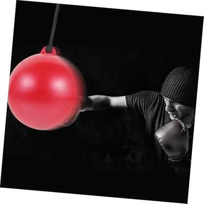 TOYANDONA Durable Water Sandbag Boxing Punching Ball for Training Height Hanging Speed Ball for Reaction Agility Exercise Portable Red Filled Workout Bag