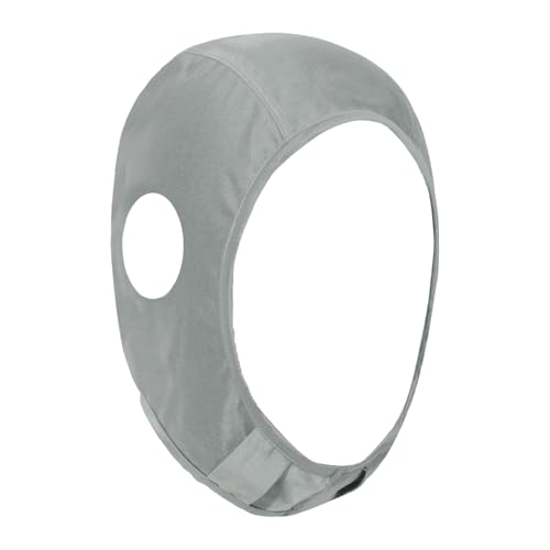 iiniim Wrestling Hair Cover Cap Grappling Hair Cap Black Full Cover Wrestling Headgear with Chin and Open Ears for Judo - color: Grey