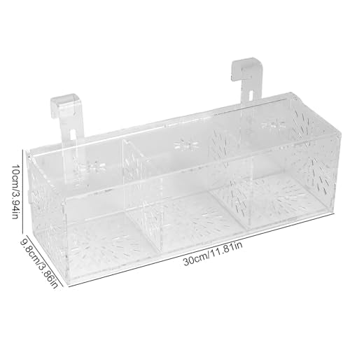 Fish Breeding Box, Transparent Acrylic Fish Isolation Box with Isolation Board, Fish Separator for Aquarium Fish Breeding, Shrimp Clownfish Guppy (30CM*10CM*10CM) - size: 30CM*10CM*10CM