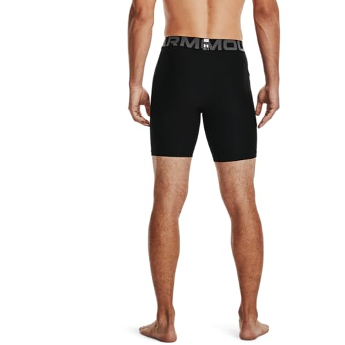 Under Armour Men's Armour Heatgear Compression Shorts - color: Black (001)/Pitch Gray, size: Large