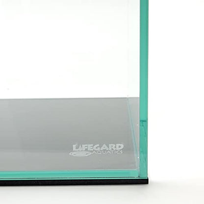 Lifegard Aquatics 10 Gallon Rimless Aquarium, Clear Glass, Ultra Clear Sealant Fish Tank, 5mm Thick with Dense Leveling Mat for Freshwater/Marine, Home or Office Decor (20.07"x9.84"x12.60") - size: 10 Gallons