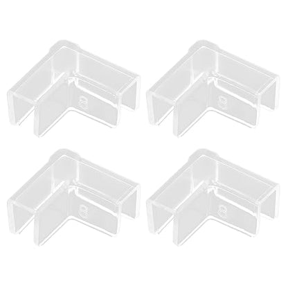 4PCS Fish Edges Protector Clear Fish Tools Clear Aquarium Fish Glass Cover Protector Easy Install - 8mm - size: 8mm