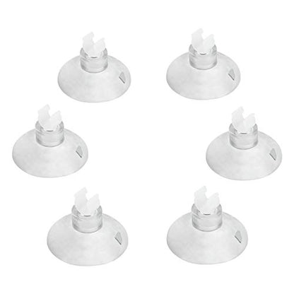 Pawfly Aquarium Suction Cup Clips for Standard 3/16" ID Airline Tubing Clear Air Hose Holder Clamp Accessories for Fish Tank Aeration Setup, 20 Pack - color: Clear