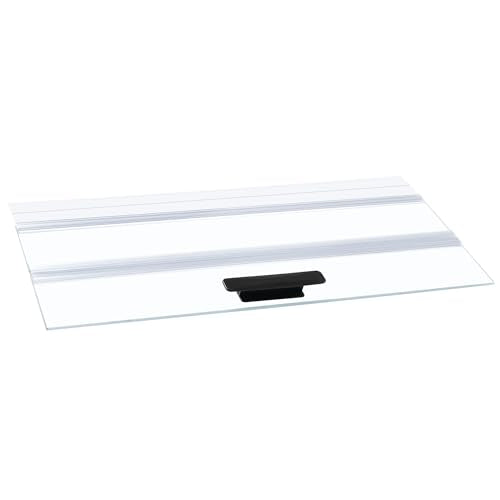 23.07×11.69×0.16 in Aquarium Lid Glass Canopy | Clear Tempered Glass Aquarium Fish Tank Hoods, Fits For 15/20/ 55-Gallon Fish Tank - size: 1PCS-23.07 x 11.69 x 0.16in