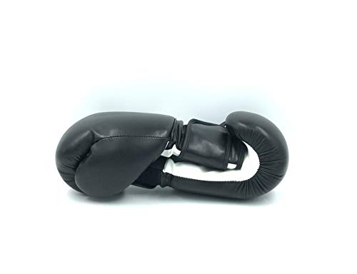 Boxing Gloves Black Kickboxing, Grappling, Fighting, Muay Thai Training Boxing Bag Gloves, Punch Bags and Focus Pads Punching Plain-Blank Vinyl Gloves No Logo - size: 16oz