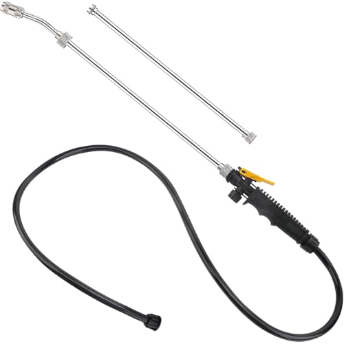 Adjustable Electric Sprayer Wand With Stainless Steel Extension And 3.6 Ft Hose For Various Backpack Sprayers
