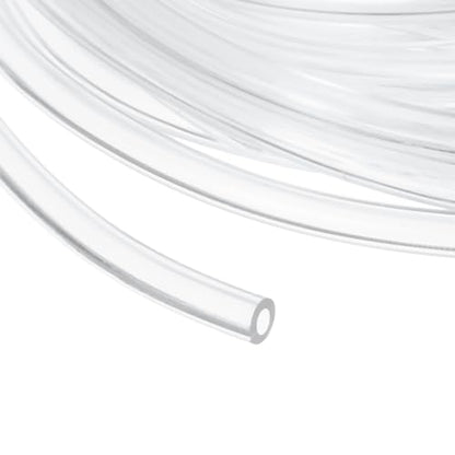 uxcell Clear PVC Tubing, 2.3mm ID x 3.8mm OD - 15ft PVC Tube Lightweight Vinyl Hose, Transparent Flexible Plastic Water Tubing for Air Oil Water Transfer Aquarium Irrigation - size: 2.3mm ID x 3.8mm OD
