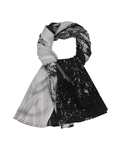 ZGMYC Watercolour Floral Printed Hijab Scarf for Women Soft Modal Cotton Instant Hijab Head Wraps Shawls Long Scarves - color: Color 32