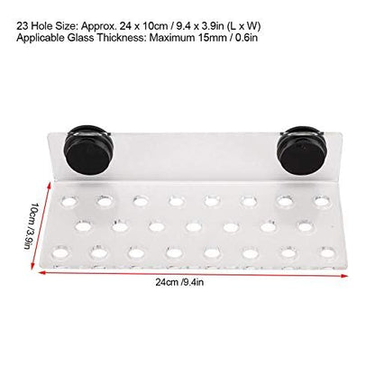TOPINCN Acrylic Magnetic Frag Holder - Support SPS Button Bracket Base for Fish Aquarium (23 Hole)