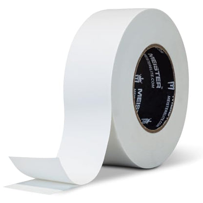 Meister Double-Sided 2" Floor Mat Tape - Secures Exercise Mats & Rugs | Extra strong 2" x 30yd floor tape for puzzle mats, roll-out mats, rugs and temporary floor coverings
