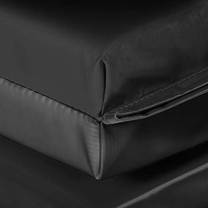 We Sell Mats Gymnastics Mat, Folding Tumbling Mat, Portable with Hook & Loop Fasteners - color: Black, size: 4 ft x 8 ft x 2 in