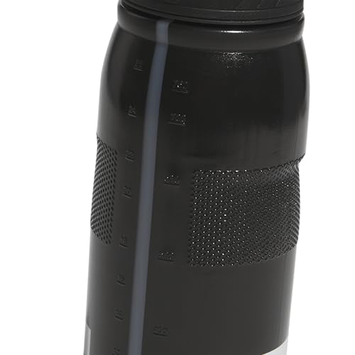 adidas 750 ML (28 oz) Stadium Refillable Plastic Sport Water Bottle - color: Black/White/Black/Black