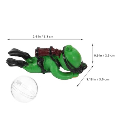 Happyyami Floating Diver Figurines for Aquarium Decor with Movable Joints Stable Buoyancy Mini Scuba Diver Toy Fish Tank Accessories for Home Aquarium
