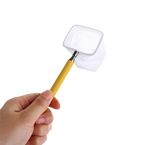 Catch Net Retractable Aquarium Fish Net, Long Handle Fish Tank Net, Fish Tank Cleaning Catching Net, Fish Scoop Aquarium Supplies - size: round