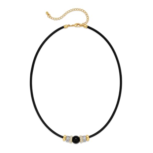Paracord Rope Choker Necklace with Pendant for Women - color: Luck-bringing bead