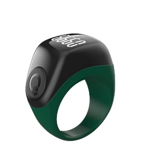 TAKVA - Zikr Ring Flex Advance | 향상된 스마트 태즈비 링(교체 가능한 사이즈), 플라스틱., 원석 없음.