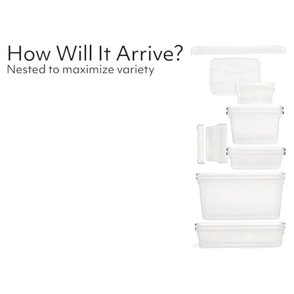 Rubbermaid Cleverstore Clear Dorm Variety 16-Pack, Made in USA, Stackable Large Clear Storage Bins with Lids, See-Through Plastic Storage, with Latching Lids, BPA-Free - size: Variety - 16 Pack