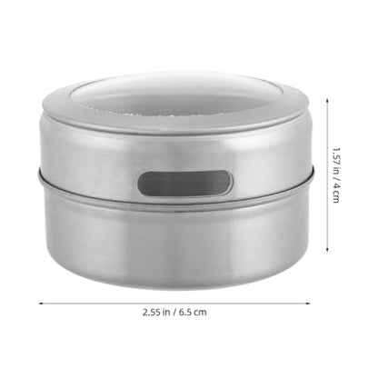 BESPORTBLE Stainless Steel Bait Box Round Worm Container Fishing Lure Storage Portable Multi-Function Bait Holder for Outdoor Anglers