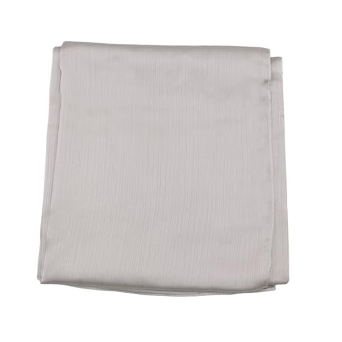 JUMISEE Silky Satin Hijab Scarf for Women Fashion Crinkle Crepe Instant Muslim Islamic Hijab Head Wrap Long Shawls - color: Light Grey