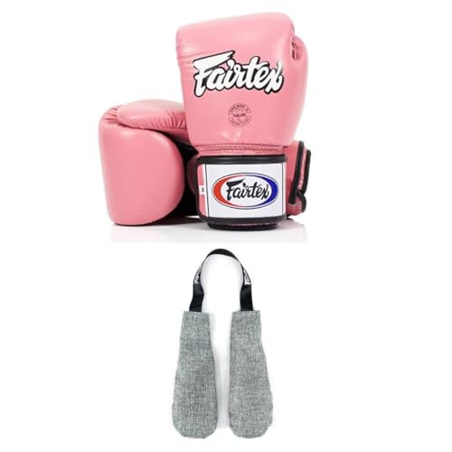 Fairtex BGV1BR Boxing Gloves & Deodorizer Set | Breathable, Shock Absorbent Muay Thai Gloves with Odor Neutralizing Inserts | Perfect for Boxing, Kickboxing, MMA, & Fitness