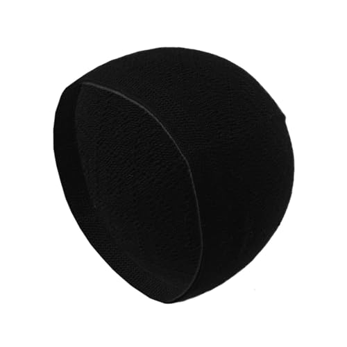Muslims Prayer Hat Cotton Knitting Hat Solid Hat Men's Religious Hat for Adult Women - color: Black