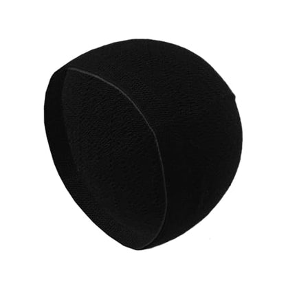 Muslims Prayer Hat Cotton Knitting Hat Solid Hat Men's Religious Hat for Adult Women - color: Black