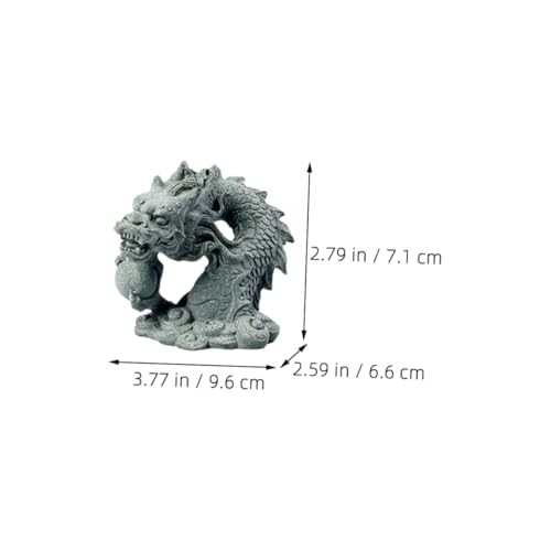 Ipetboom 1 Set Fish Tank Decorations Animal Dragon Sculpture Decor Decorative Dragon Decor Ornaments Decorative Figurine Modeling Synthetic Resin China Office