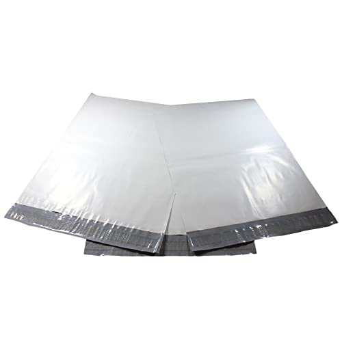 10 EcoSwift 14.5 x 19 White Large Poly Mailers Size #7 Self Sealing Envelopes Plastic Shipping Mailing Bags 14.5x19 2.35 mil - size: 14.5x19