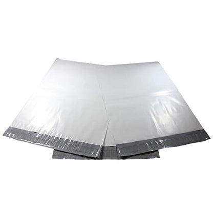 10 EcoSwift 14.5 x 19 White Large Poly Mailers Size #7 Self Sealing Envelopes Plastic Shipping Mailing Bags 14.5x19 2.35 mil - size: 14.5x19