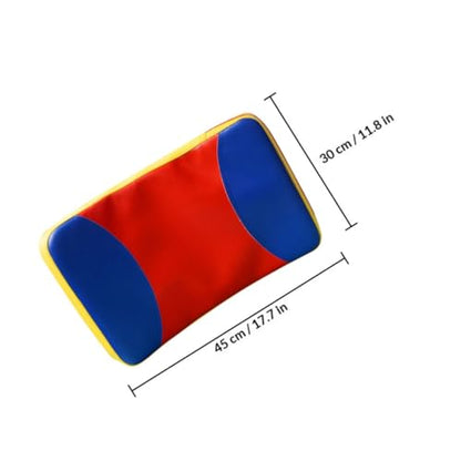 VILLCASE Taekwondo Kickboxing Strike Shield Hand Paddle Large Curved Kick Pad Three-Color Thickened Training Target for Martial Arts Practice